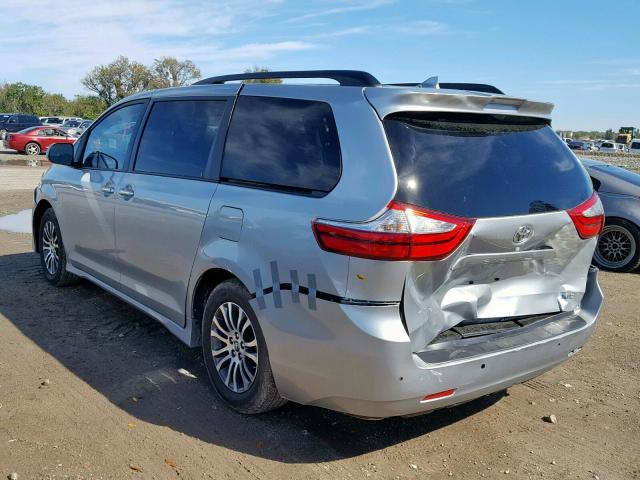 5TDYZ3DC1KS980935 - 2019 TOYOTA SIENNA LIM SILVER photo 3