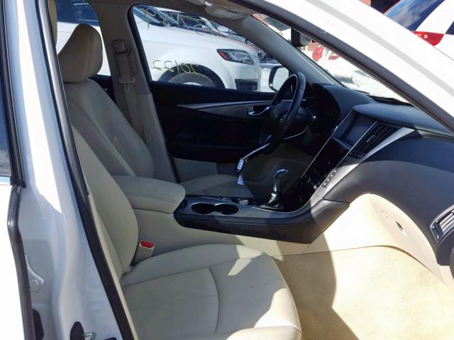 JN1BV7AR8EM692124 - 2014 INFINITI Q50 BASE WHITE photo 5