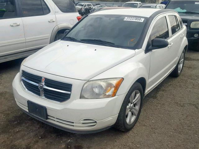 1B3CB4HA9AD630154 - 2010 DODGE CALIBER SX WHITE photo 2