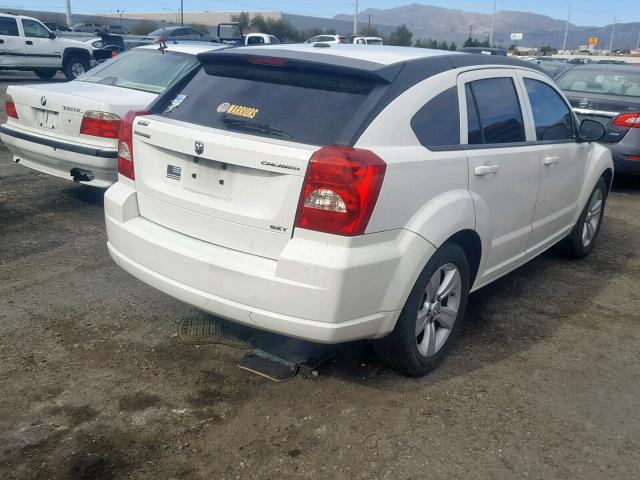 1B3CB4HA9AD630154 - 2010 DODGE CALIBER SX WHITE photo 4