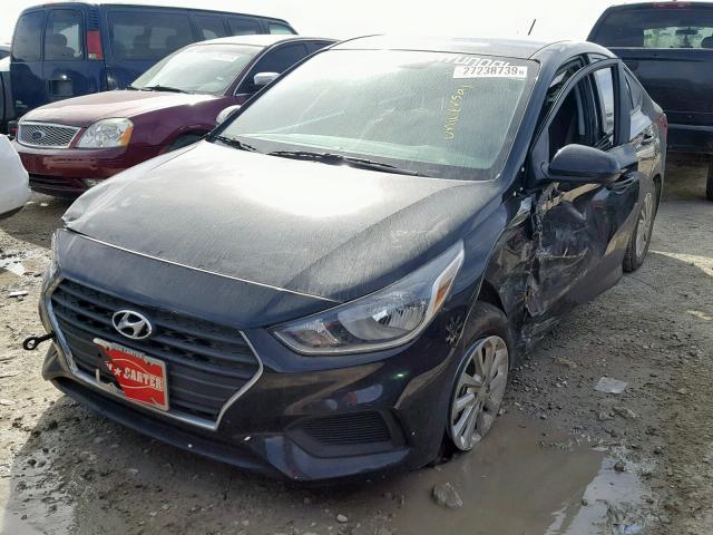 3KPC24A37JE029351 - 2018 HYUNDAI ACCENT SEL BLACK photo 2