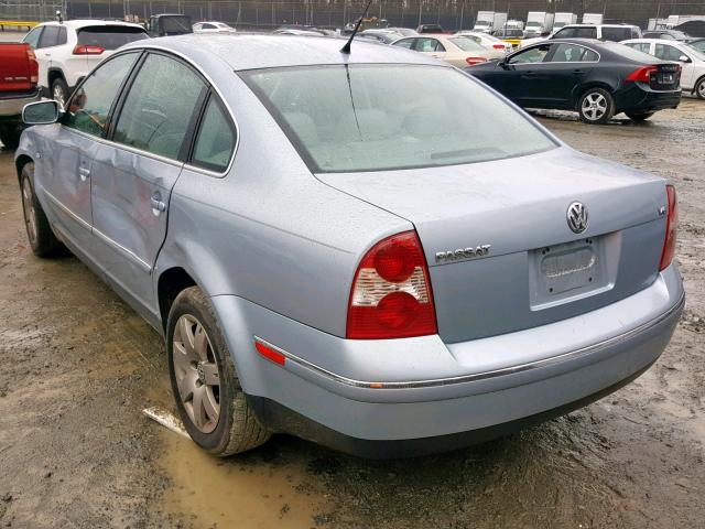 WVWRH63B73P205536 - 2003 VOLKSWAGEN PASSAT GLX 蓝色 照片 3
