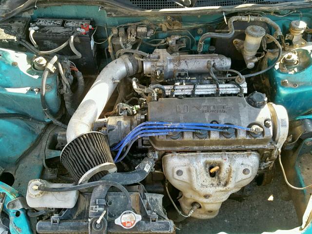 1HGEJ2147PL028291 - 1993 HONDA CIVIC DX GREEN photo 7