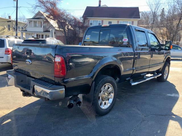 1FTWW31R98EC40783 - 2008 FORD F350 SRW S BLACK photo 4