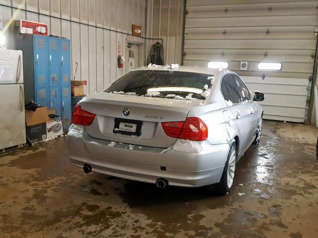 WBAPN7C59BA950318 - 2011 BMW 335 D SILVER photo 4