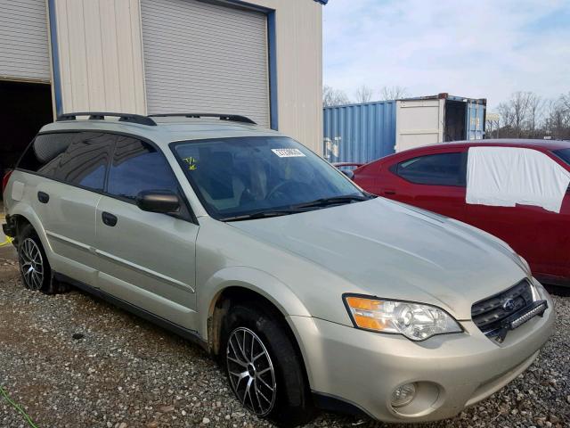 4S4BP61C377320491 - 2007 SUBARU LEGACY OUT TAN photo 1