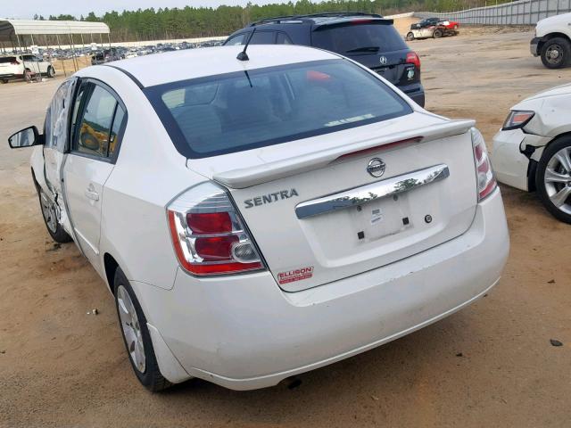 3N1AB6AP4BL729270 - 2011 NISSAN SENTRA 2.0 WHITE photo 3