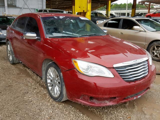 1C3BC2FG7BN504362 - 2011 CHRYSLER 200 LIMITE RED photo 1