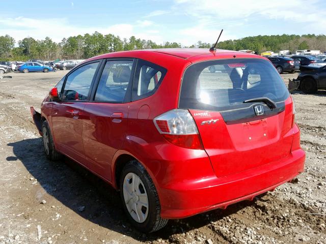 JHMGE8H3XDC057208 - 2013 HONDA FIT RED photo 3