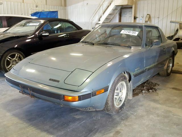 JM1FB3317F0873263 - 1985 MAZDA RX7 12A BLUE photo 2