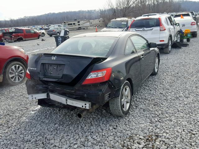 2HGFG12988H549008 - 2008 HONDA CIVIC EXL BLACK photo 4