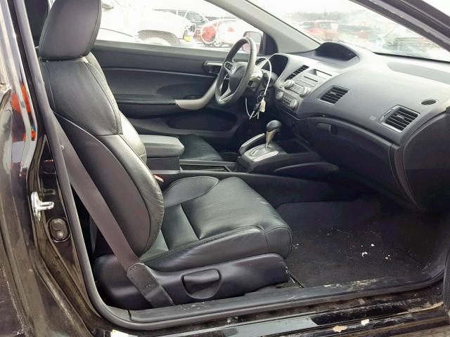 2HGFG12988H549008 - 2008 HONDA CIVIC EXL BLACK photo 5