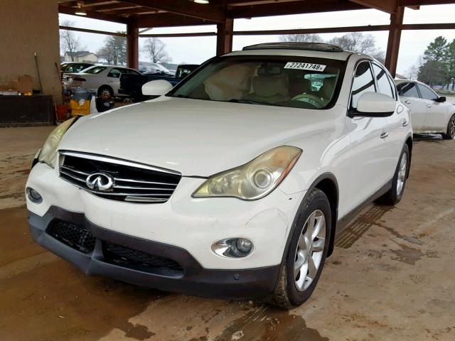 JN1AJ0HP9AM701426 - 2010 INFINITI EX35 BASE WHITE photo 2