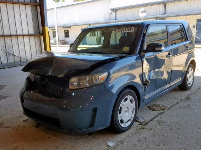 JTLKE50E781001143 - 2008 TOYOTA SCION XB BLUE photo 2