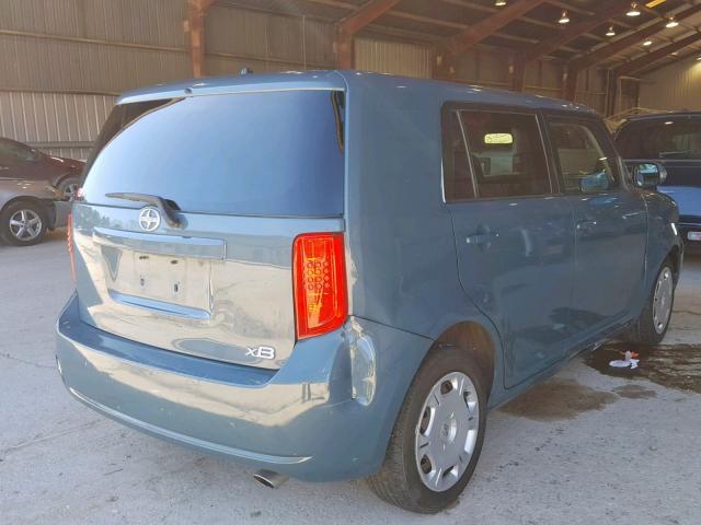 JTLKE50E781001143 - 2008 TOYOTA SCION XB BLUE photo 4