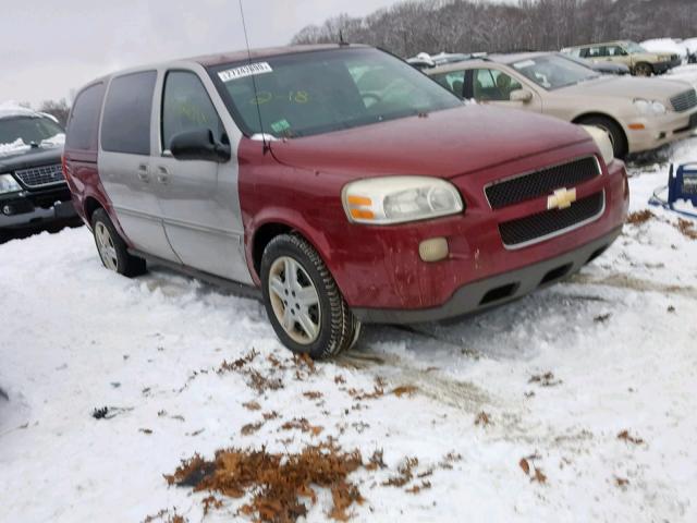 1GNDV03L35D240983 - 2005 CHEVROLET UPLANDER RED photo 1