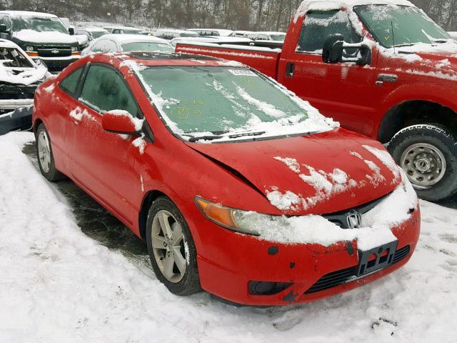 2HGFG12928H547268 - 2008 HONDA CIVIC EXL RED photo 1