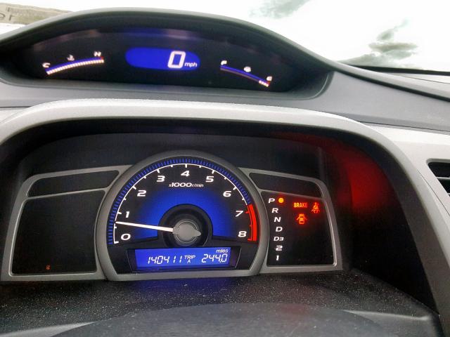 2HGFG12928H547268 - 2008 HONDA CIVIC EXL RED photo 8