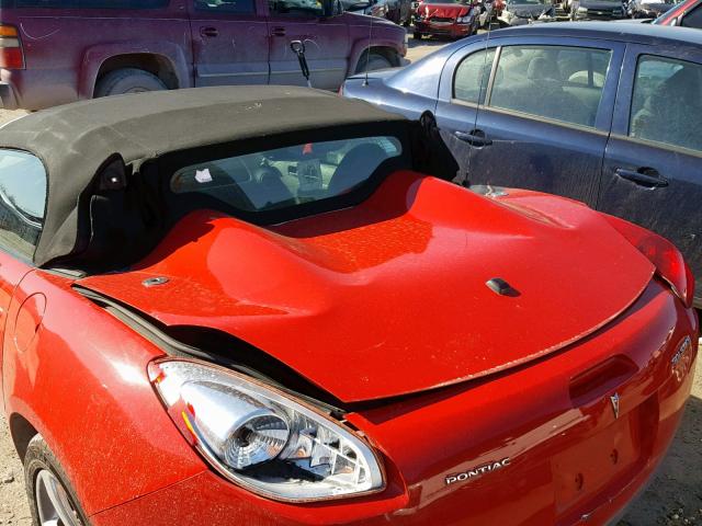 1G2MB33B26Y111741 - 2006 PONTIAC SOLSTICE RED photo 9