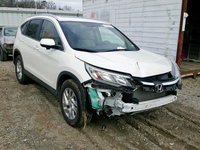 5J6RM4H73FL037968 - 2015 HONDA CR-V EXL WHITE photo 1