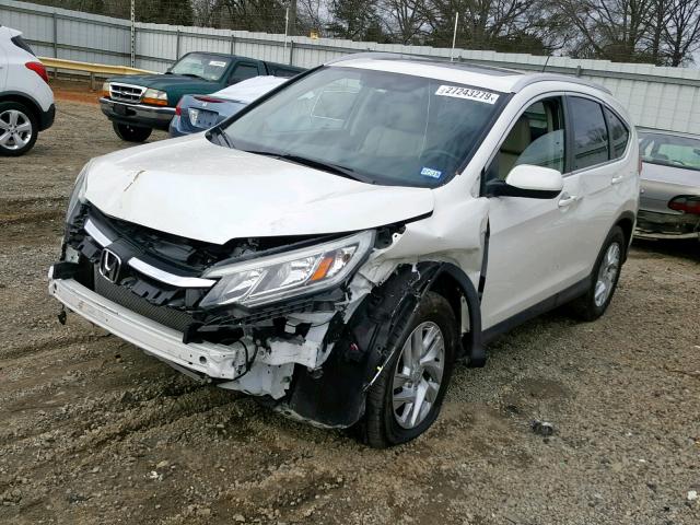 5J6RM4H73FL037968 - 2015 HONDA CR-V EXL WHITE photo 2