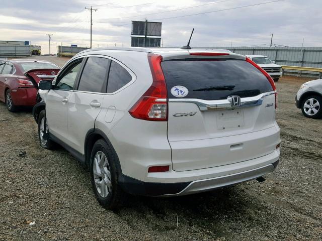 5J6RM4H73FL037968 - 2015 HONDA CR-V EXL WHITE photo 3