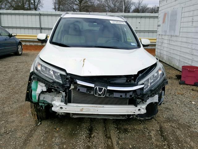 5J6RM4H73FL037968 - 2015 HONDA CR-V EXL WHITE photo 9