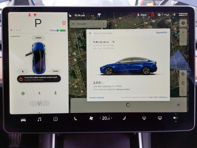 5YJ3E1EB6JF127045 - 2018 TESLA MODEL 3 BLUE photo 8