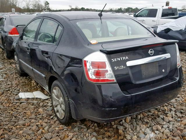 3N1AB6AP4CL679438 - 2012 NISSAN SENTRA 2.0 BLACK photo 3