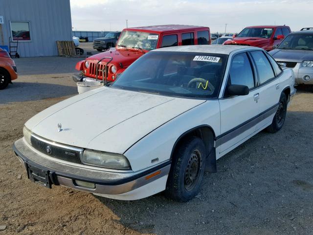 2G4WD54L1M1908849 - 1991 BUICK REGAL LIMI WHITE photo 2