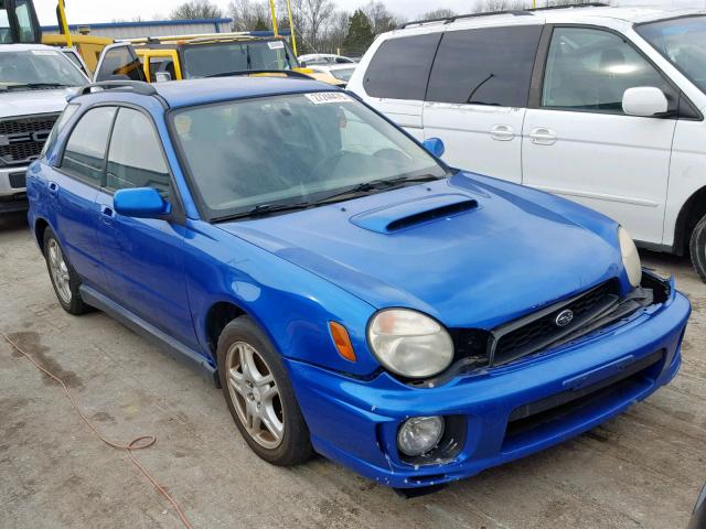 JF1GG29622H800581 - 2002 SUBARU IMPREZA WR BLUE photo 1