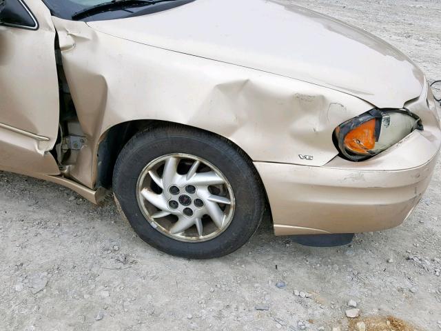 1G2NF52E74M663708 - 2004 PONTIAC GRAND AM S BEIGE photo 10