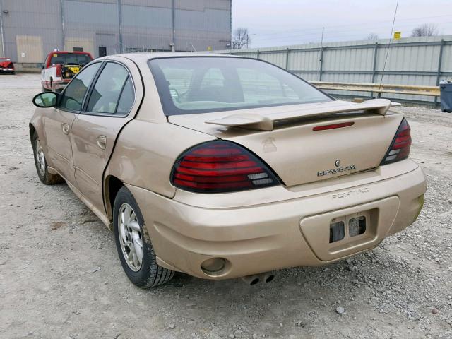 1G2NF52E74M663708 - 2004 PONTIAC GRAND AM S BEIGE photo 3