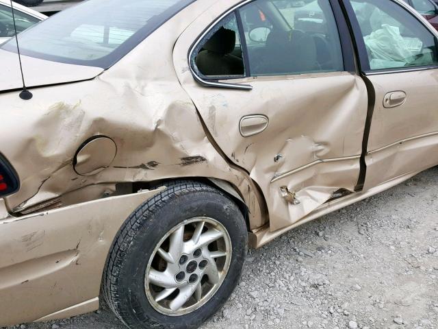 1G2NF52E74M663708 - 2004 PONTIAC GRAND AM S BEIGE photo 9