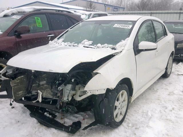 3N1AB6AP3CL638914 - 2012 NISSAN SENTRA 2.0 WHITE photo 2