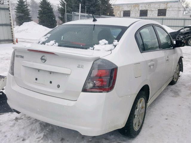 3N1AB6AP3CL638914 - 2012 NISSAN SENTRA 2.0 WHITE photo 4