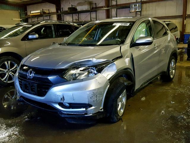 3CZRU6H54GM744197 - 2016 HONDA HR-V EX SILVER photo 2