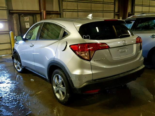 3CZRU6H54GM744197 - 2016 HONDA HR-V EX SILVER photo 3