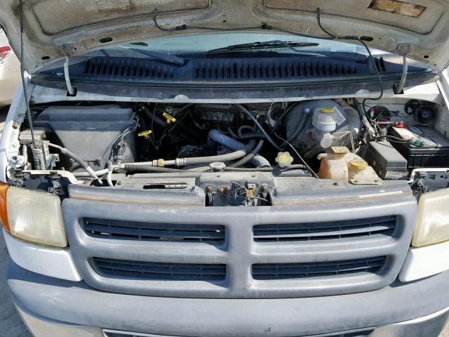 2B7HB11X4YK177143 - 2000 DODGE RAM VAN B1 WHITE photo 7