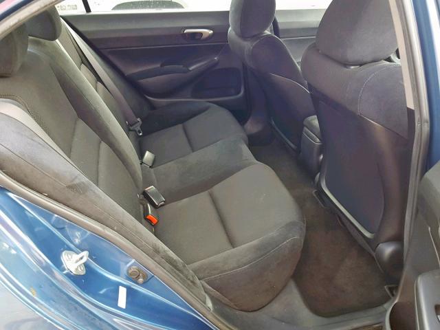 2HGFA16629H500373 - 2009 HONDA CIVIC LX-S 蓝色 照片 6