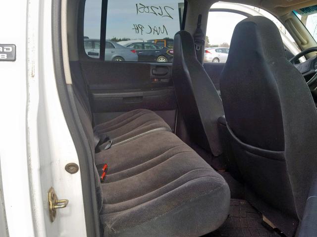 1B7GL2AX51S124851 - 2001 DODGE DAKOTA QUA WHITE photo 6