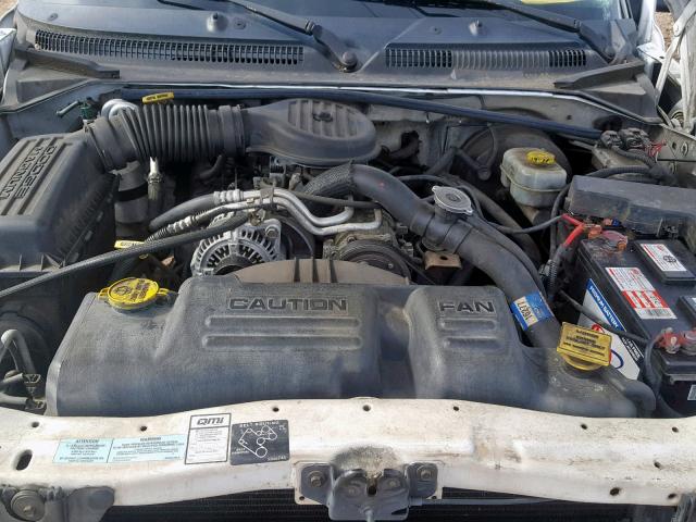 1B7GL2AX51S124851 - 2001 DODGE DAKOTA QUA WHITE photo 7