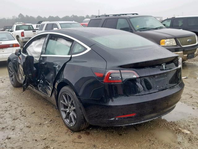 5YJ3E1EA3JF122845 - 2018 TESLA MODEL 3 BLACK photo 3