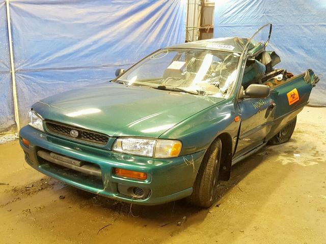 JF1GC4353YH502993 - 2000 SUBARU IMPREZA L GREEN photo 2