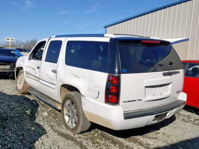 1GKFK66867J274185 - 2007 GMC YUKON XL D WHITE photo 3