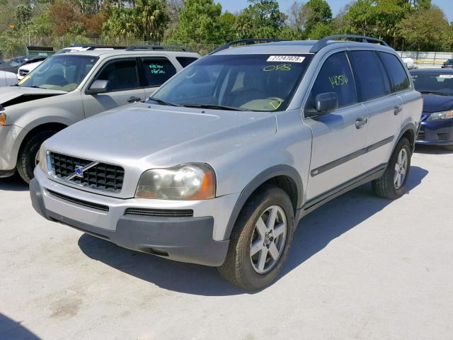 YV1CY592X51163614 - 2005 VOLVO XC90 SILVER photo 2