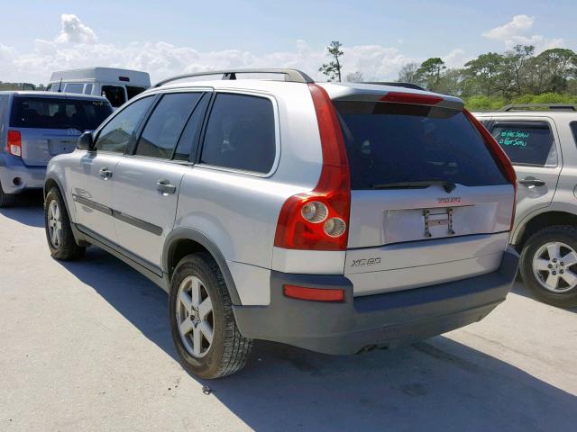 YV1CY592X51163614 - 2005 VOLVO XC90 SILVER photo 3