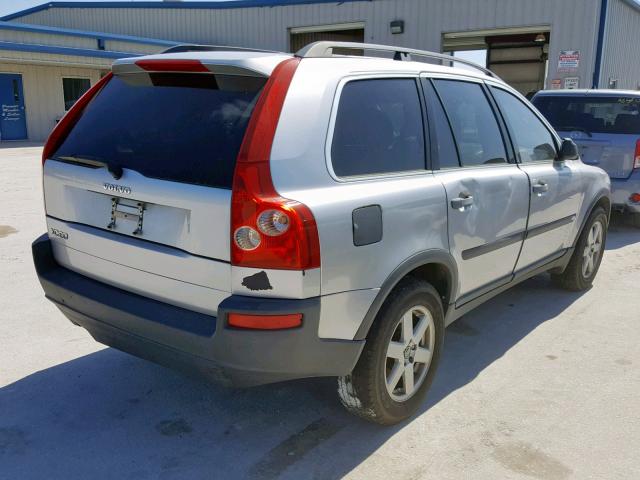 YV1CY592X51163614 - 2005 VOLVO XC90 SILVER photo 4