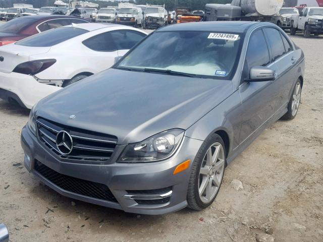 WDDGF4HB2ER305700 - 2014 MERCEDES-BENZ C 250 GRAY photo 2