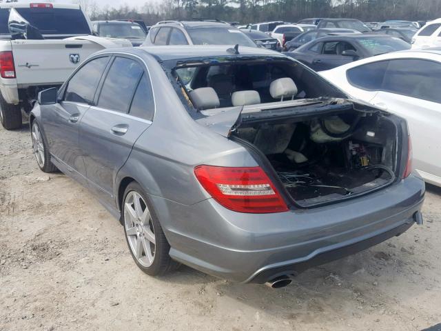 WDDGF4HB2ER305700 - 2014 MERCEDES-BENZ C 250 GRAY photo 3